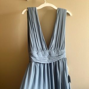 lulus dusty blue dress, size S